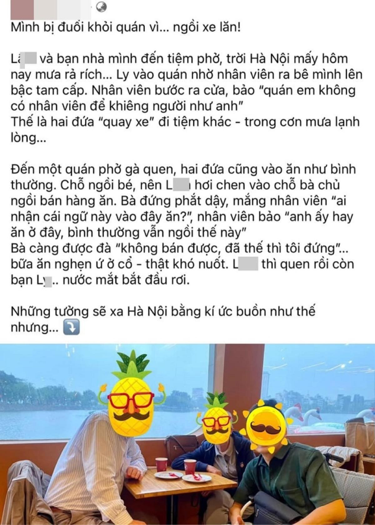 Vụ TikToker bị đuổi khỏi quán phở vì ngồi xe lăn: Quán phở mong dân mạng để sự việc dừng lại Ảnh 1