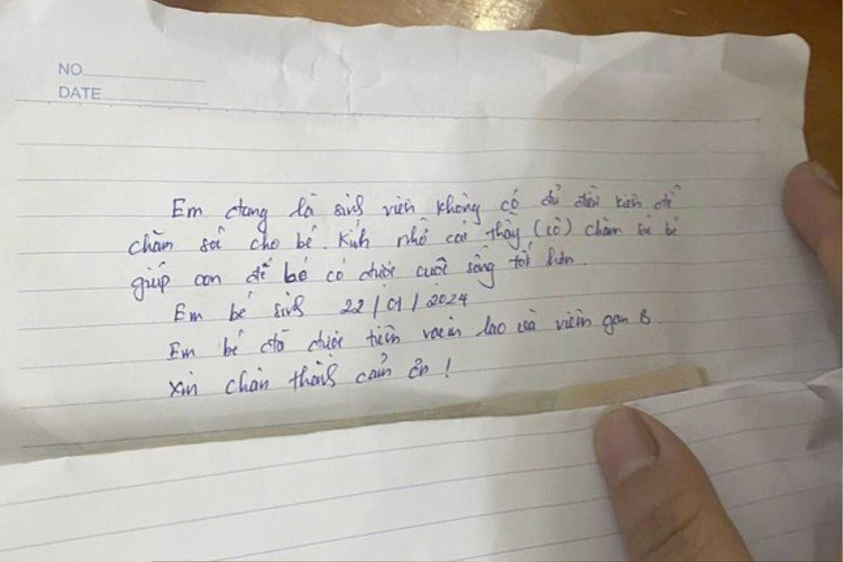 Mẹ sinh viên bỏ lại con gái sơ sinh tại cây xăng, nghẹn lòng trước lời nhắn 'để bé có cuộc sống tốt hơn' Ảnh 2