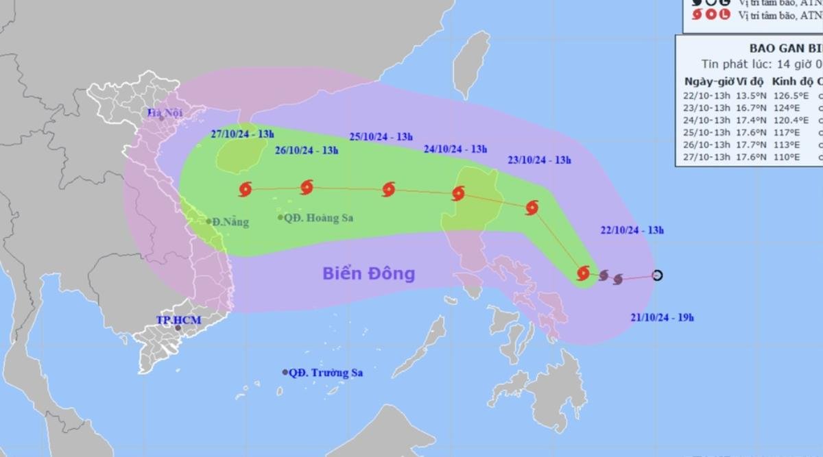 Bão Trà Mi tăng cấp thành bão cuồng phong, đe dọa Biển Đông Ảnh 1