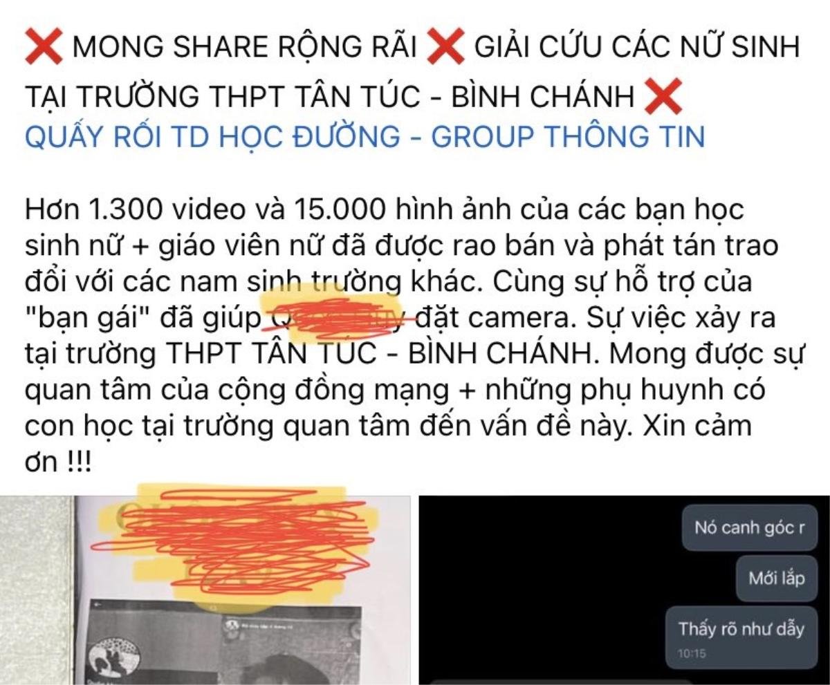 Vụ tin đồn hàng nghìn nữ sinh THPT TPHCM bị đặt camera quay lén trong nhà vệ sinh: Trường học nói gì? Ảnh 1