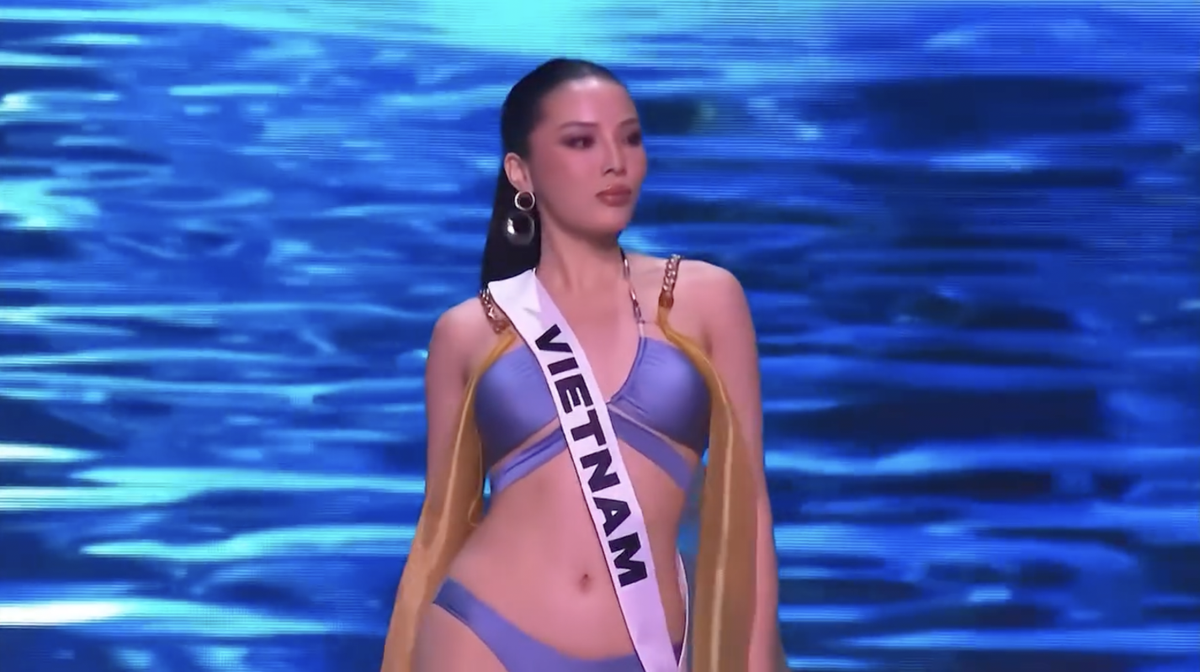 Hoa hậu Kỳ Duyên nóng bỏng tột độ tại phần thi bikini đêm bán kết Miss Universe Ảnh 1