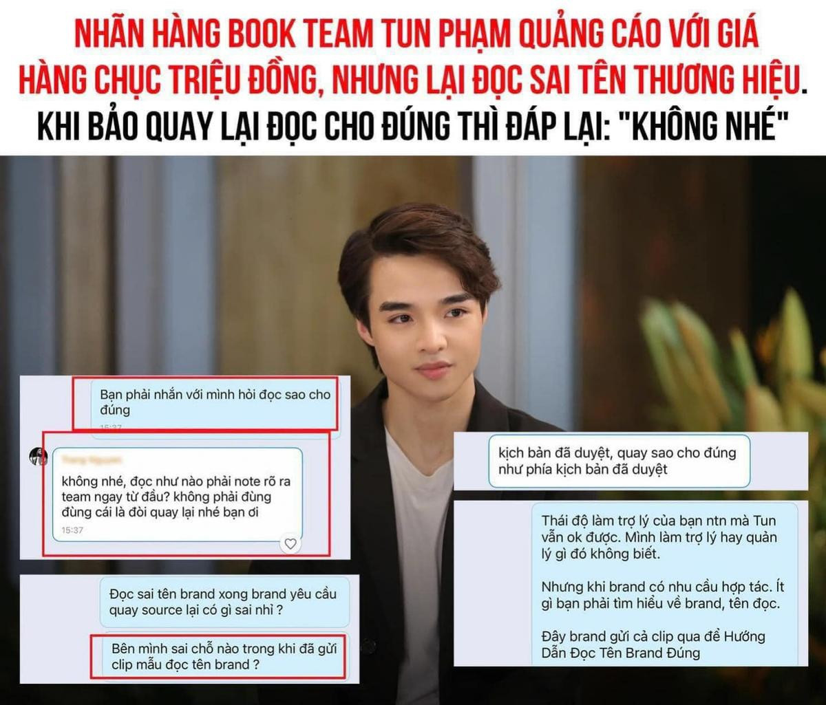 Bị tố đọc sai tên nhãn hàng và được yêu cầu đọc lại nhưng thách thức 'không nhé', Tun Phạm nói gì? Ảnh 1