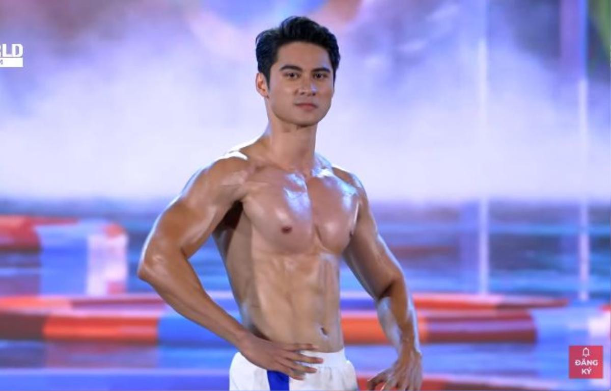 Phạm Tuấn Ngọc khoe body 6 múi tại chung kết Mr World 2024 Ảnh 3