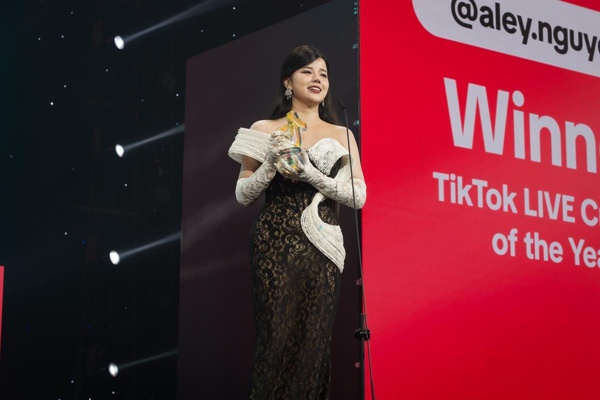 Khoảnh khắc ấn tượng đêm vinh danh TikTok Awards VN 2024: Đỗ Kim Phúc tặng 'quà khủng' cho fan Ảnh 4