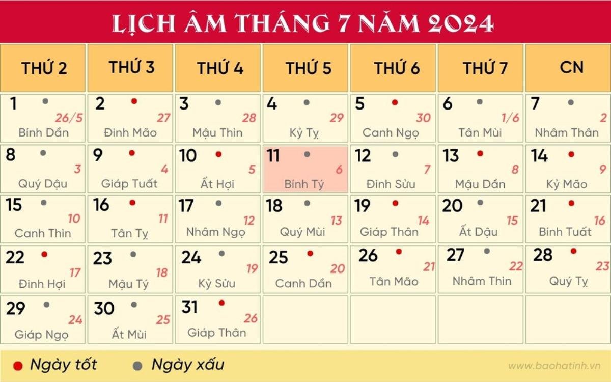 Lịch âm hôm nay 7/11/2024: Nên nắm bắt để gặp được quý nhân Ảnh 1