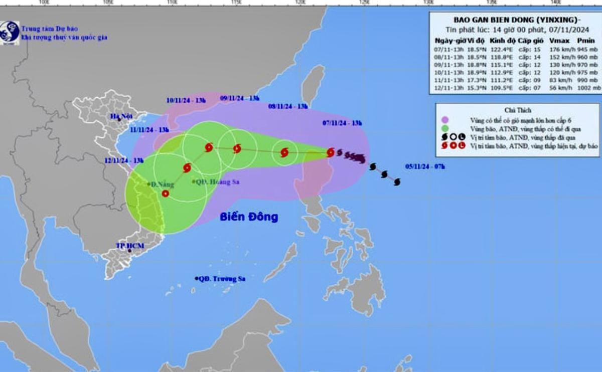 Bão Yinxing tiến thẳng Biển Đông, Thủ tướng chỉ đạo ứng phó khẩn cấp Ảnh 1