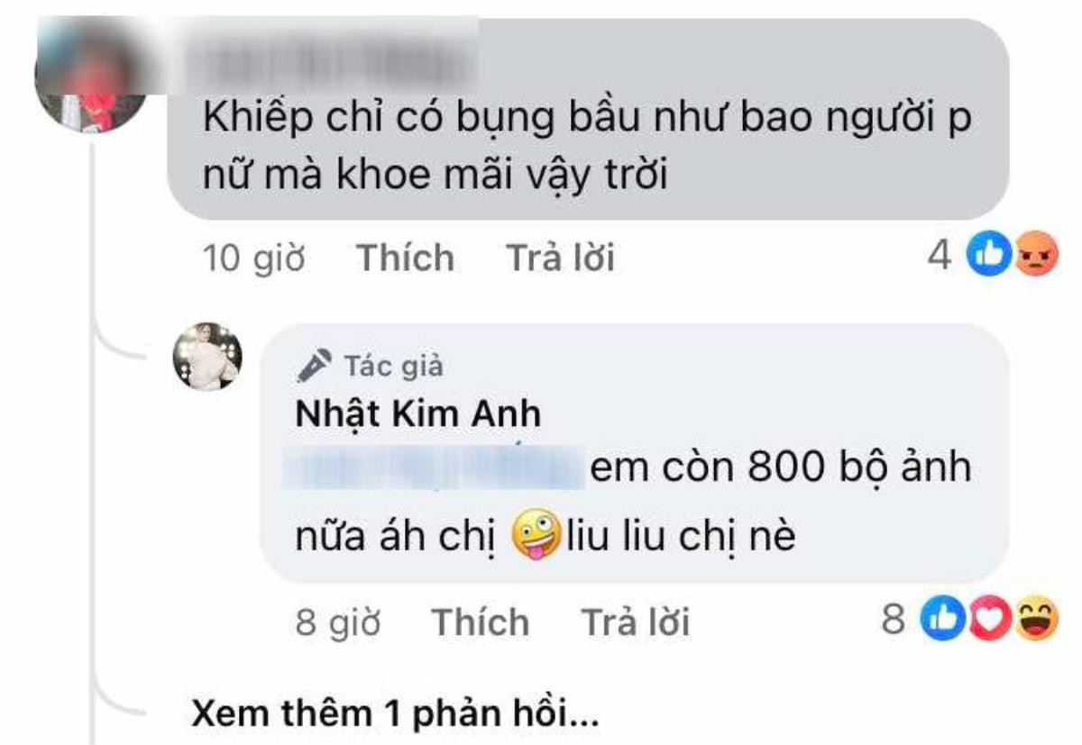 Phản ứng bất ngờ của Nhật Kim Anh khi bị mỉa mai 'có bụng bầu mà khoe hoài' Ảnh 3