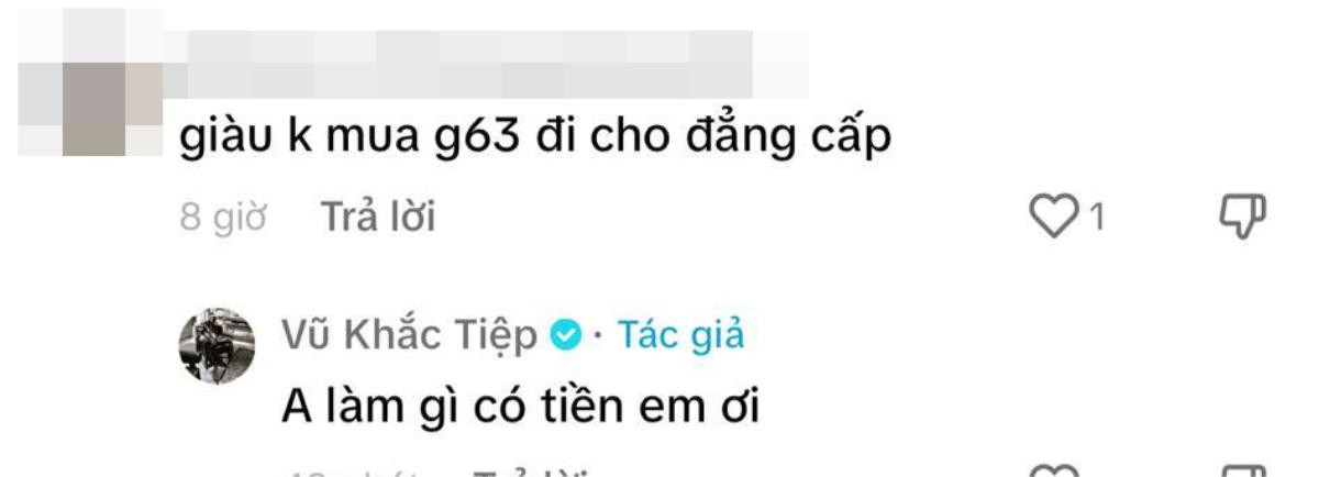 Bị mỉa mai 'giàu không mua G63 đi cho đẳng cấp', Vũ Khắc Tiệp đáp trả cực gắt Ảnh 3