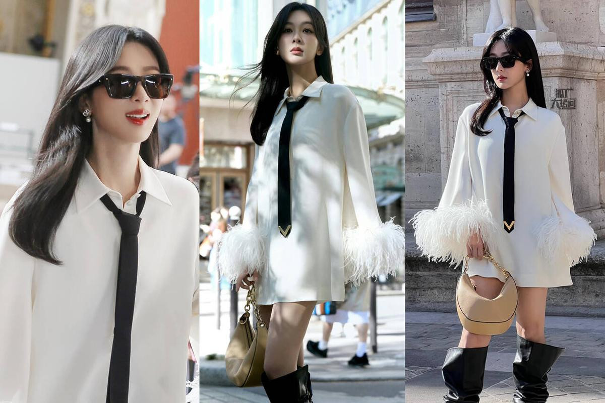 Nhìn lại loạt ảnh sao Hoa ngữ tại Fashion Week 2023: Triệu Lộ Tư, Bạch Lộc bị chê bai Ảnh 1