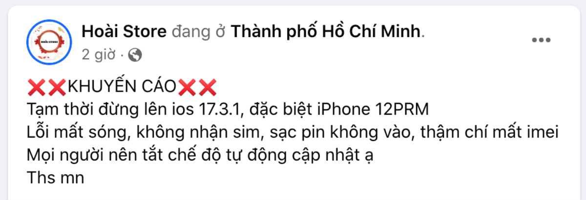 Ngưng cập nhật iOS 17.3.1 nếu không muốn iPhone bị lỗi Ảnh 2