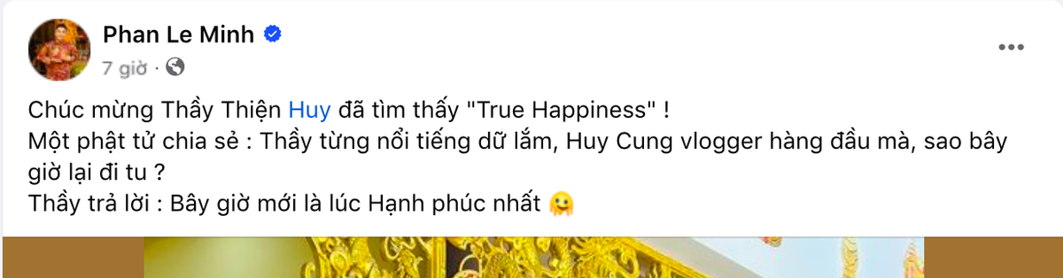 Huy Cung xuống tóc đi tu sau biến cố hôn nhân Ảnh 1