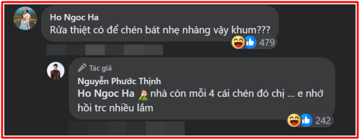 Noo Phước Thịnh vừa rửa bát vừa hát, Hồ Ngọc Hà liền để lại bình luận gây chú ý Ảnh 3