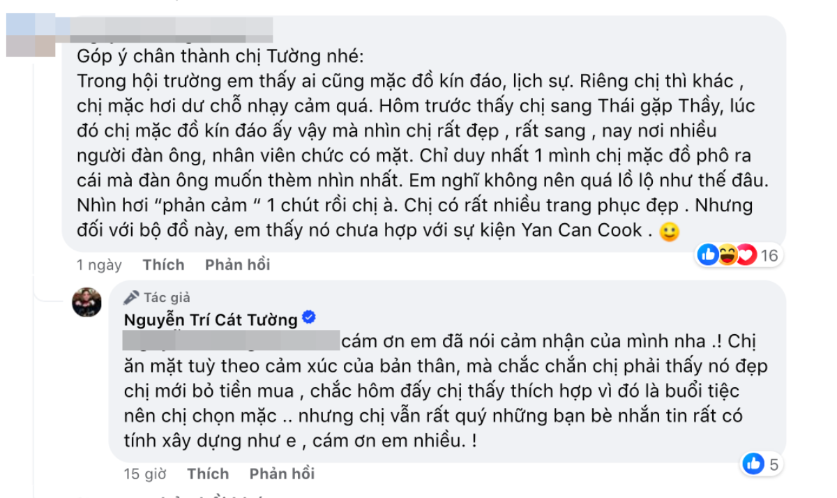 Bị góp ý chuyện ăn mặc phản cảm, MC Cát Tường lên tiếng đáp trả Ảnh 2