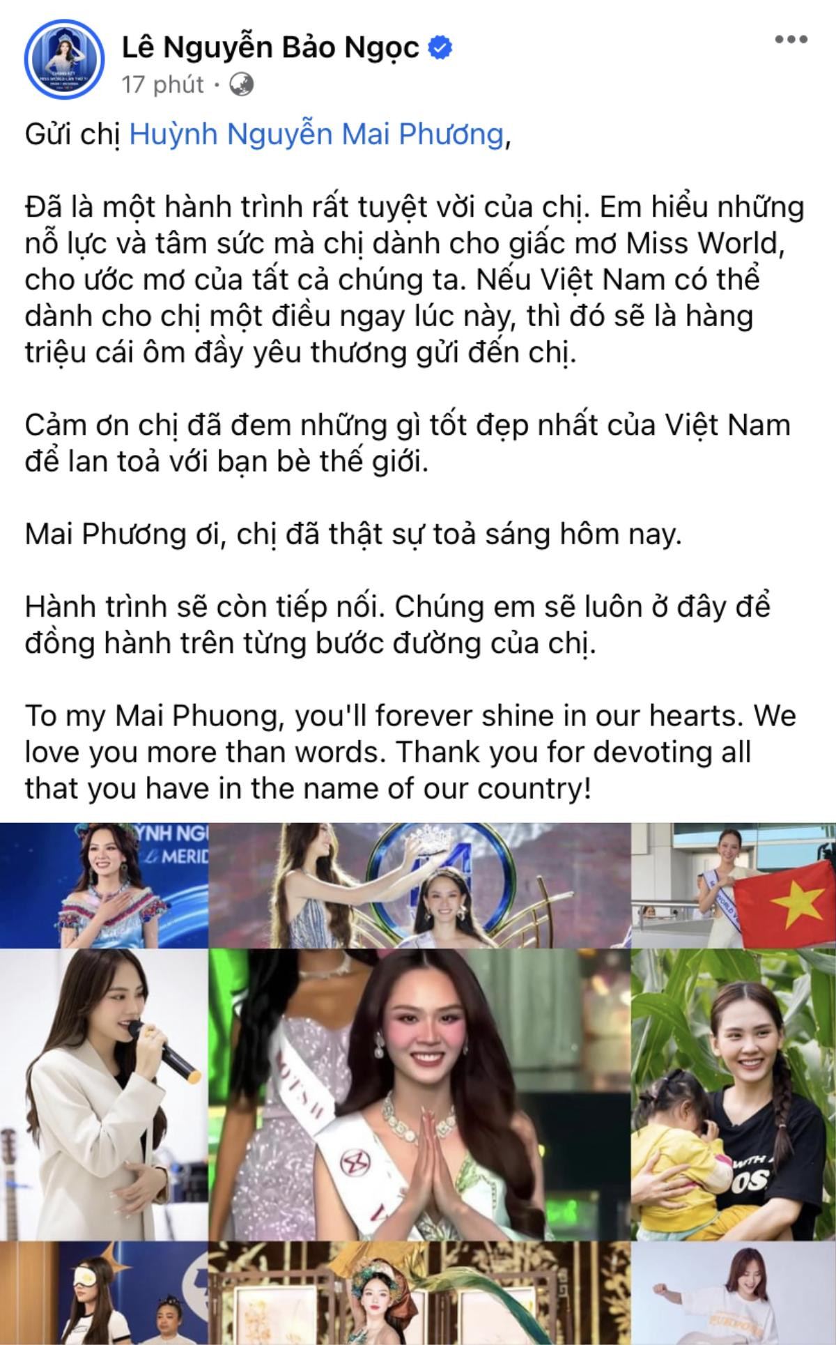 Đỗ Thị Hà nói gì về thành tích của Hoa hậu Mai Phương tại Miss World 2023? Ảnh 2