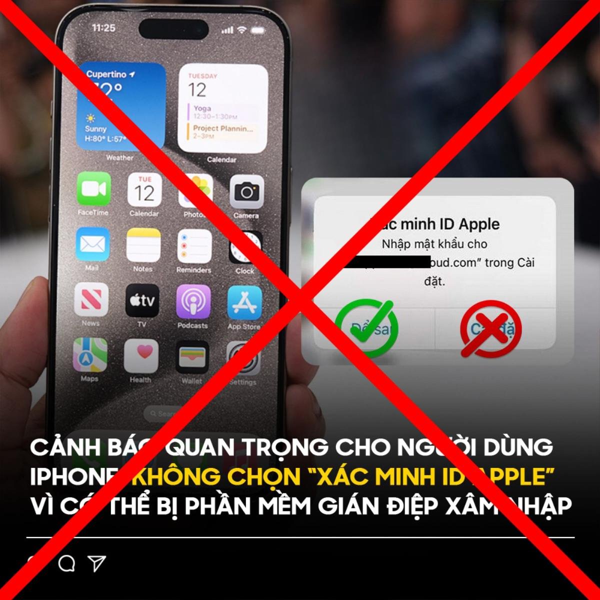 Tin giả về bảo mật của Apple xuất hiện tràn lan trên Facebook Ảnh 1