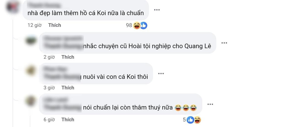 Phản ứng của Quang Lê khi CĐM nhắc đến "Vua cá Koi" sau màn khoe nhà 100 tỷ đồng Ảnh 2