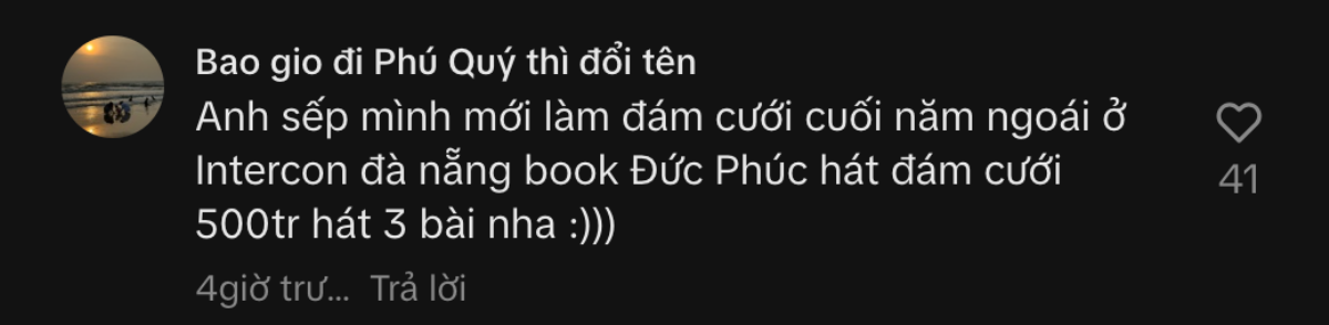 Xôn xao cát-xê hát đám cưới của Đức Phúc: 3 bài giá 500 triệu? Ảnh 1