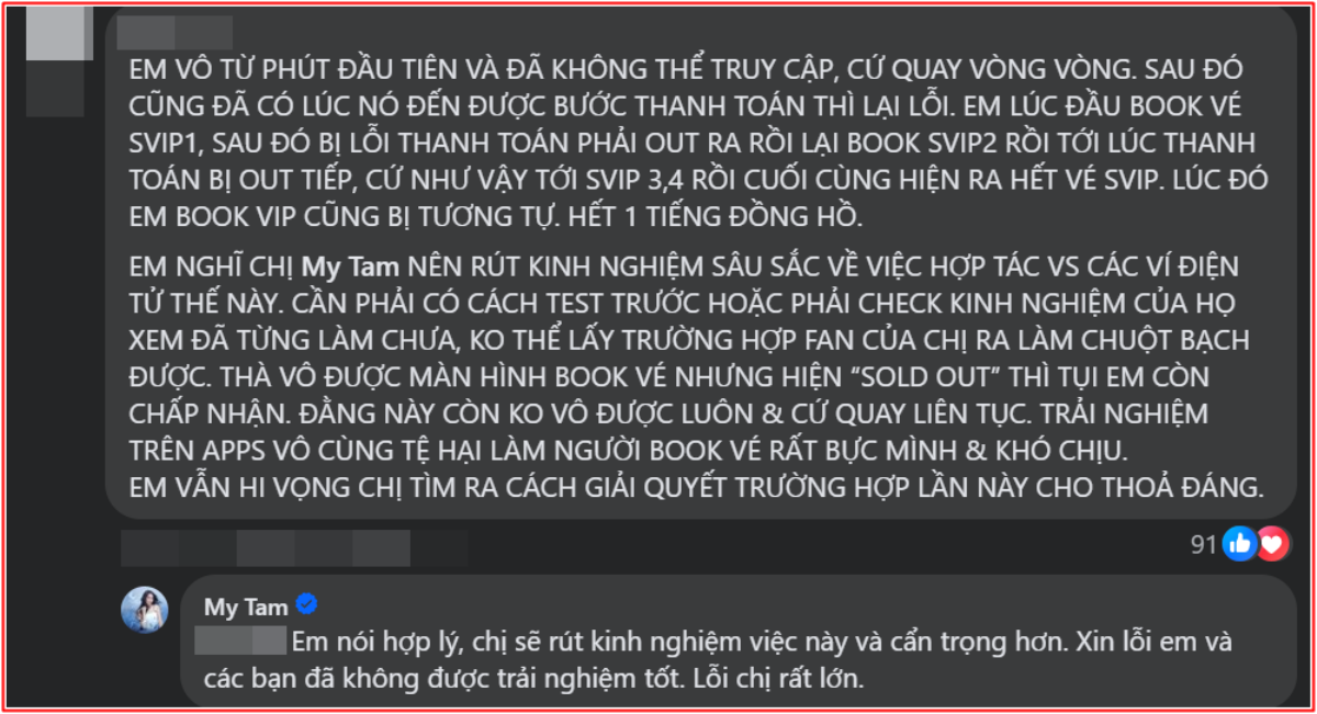 Cổng bán vé MY SOUL 1981 gặp sự cố, Mỹ Tâm lên tiếng xin lỗi khán giả Ảnh 6