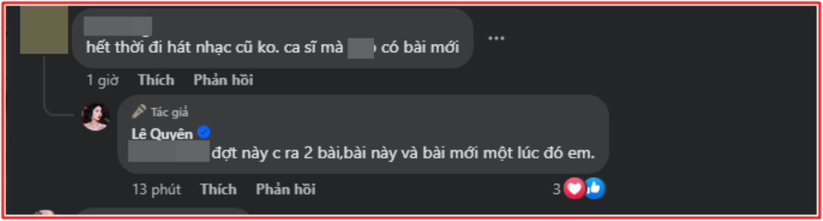 Lệ Quyên bị anti-fan dùng lời lẽ thô tục chê hết thời, nữ ca sĩ đáp trả khiến ai cũng bất ngờ Ảnh 2