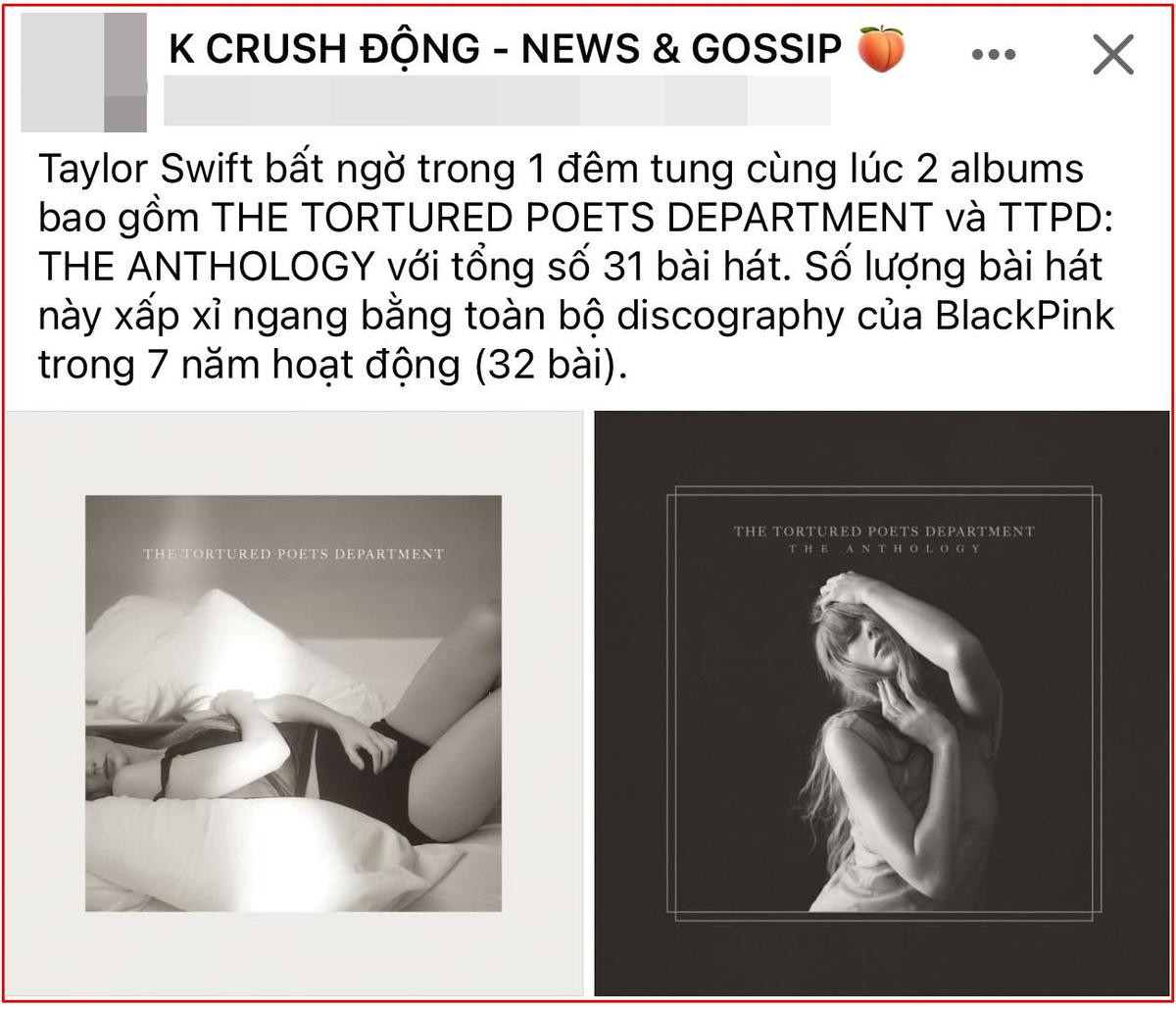 Taylor Swift tung album mới tận 31 bài, dân mạng bất ngờ gọi tên BLACKPINK? Ảnh 3