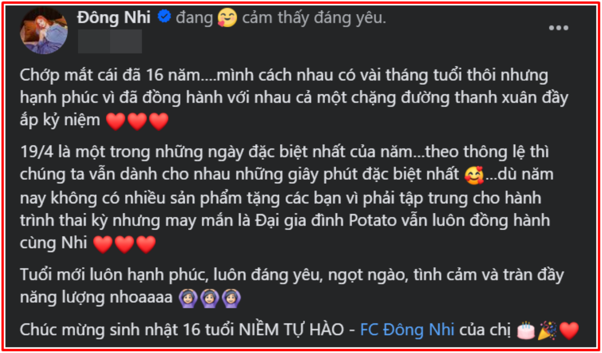 Sinh nhật tuổi 16 của FC, Đông Nhi có màn 'ăn mừng' theo cách đặc biệt khi đang mang thai Ảnh 2