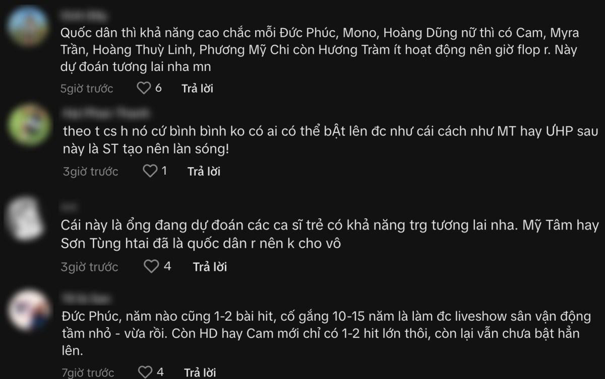 Một nhạc sĩ dự đoán Hương Tràm, Hoàng Dũng, Orange và Trúc Nhân sẽ là 'nghệ sĩ quốc dân' Ảnh 4