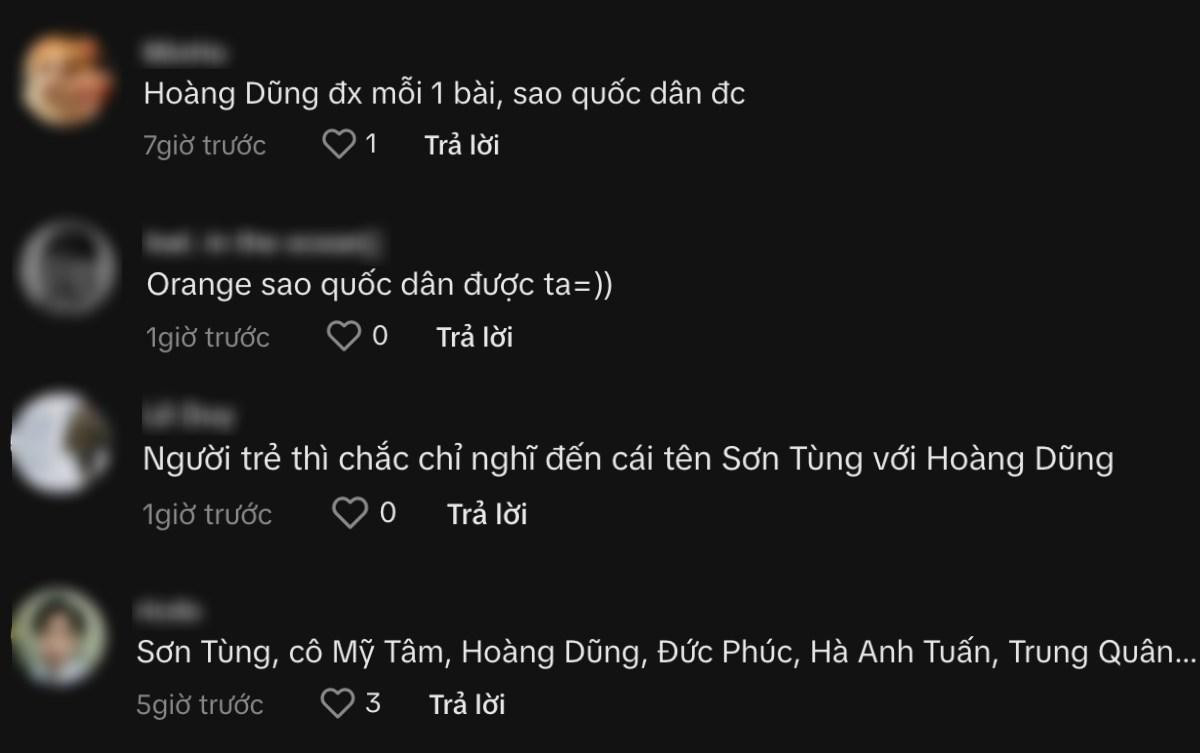 Một nhạc sĩ dự đoán Hương Tràm, Hoàng Dũng, Orange và Trúc Nhân sẽ là 'nghệ sĩ quốc dân' Ảnh 3