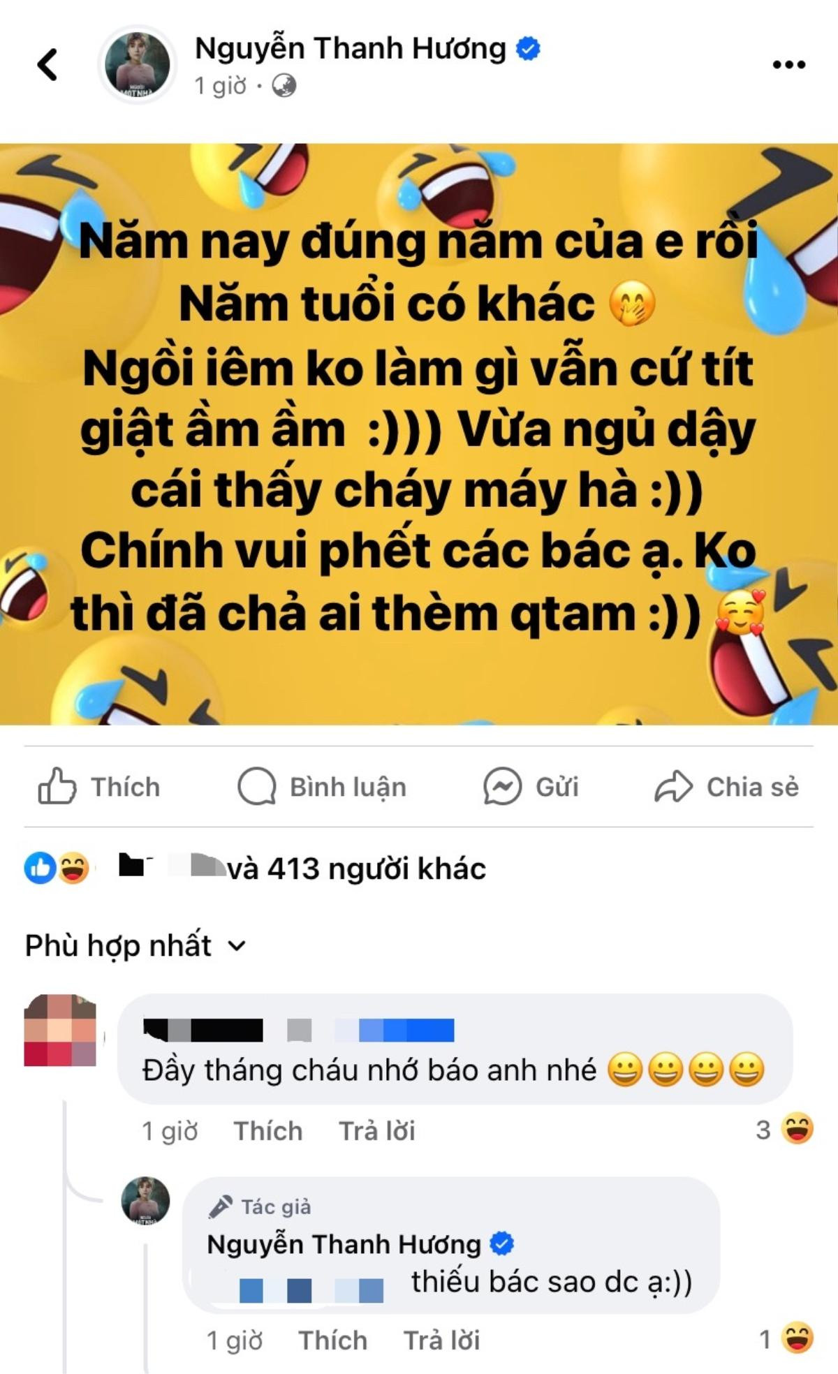 Thanh Hương phản ứng khi chuyện 'có bầu' được bàn tán xôn xao Ảnh 1