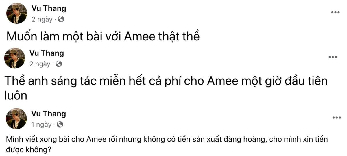 Thắng (Ngọt) gây náo loạn MXH với loạt bài đăng khó hiểu: Gọi tên AMEE, nhắc đến cả chất cấm Ảnh 2