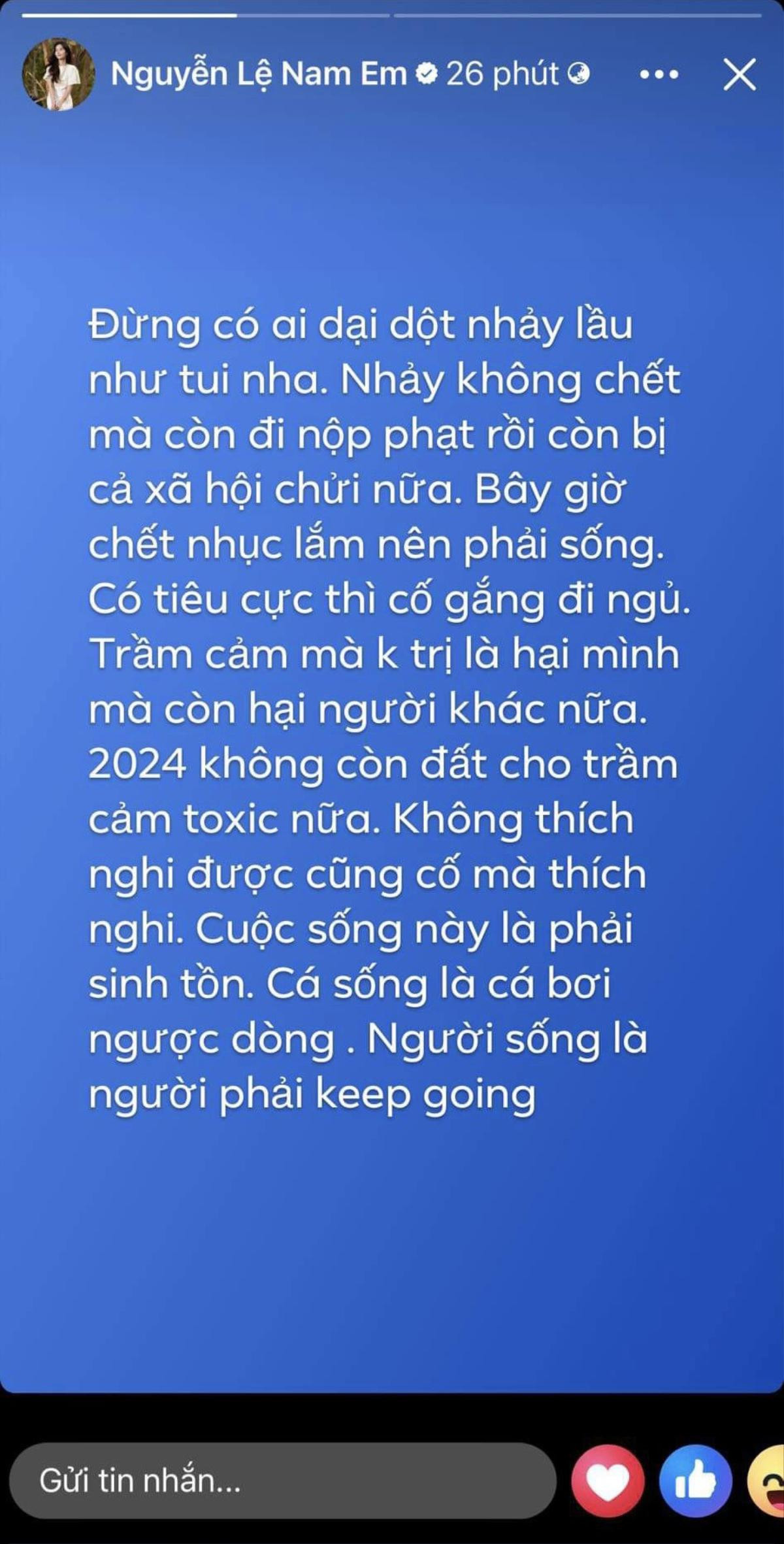 Nam Em: 'Đừng có ai dại dột nhảy lầu như tui' Ảnh 2