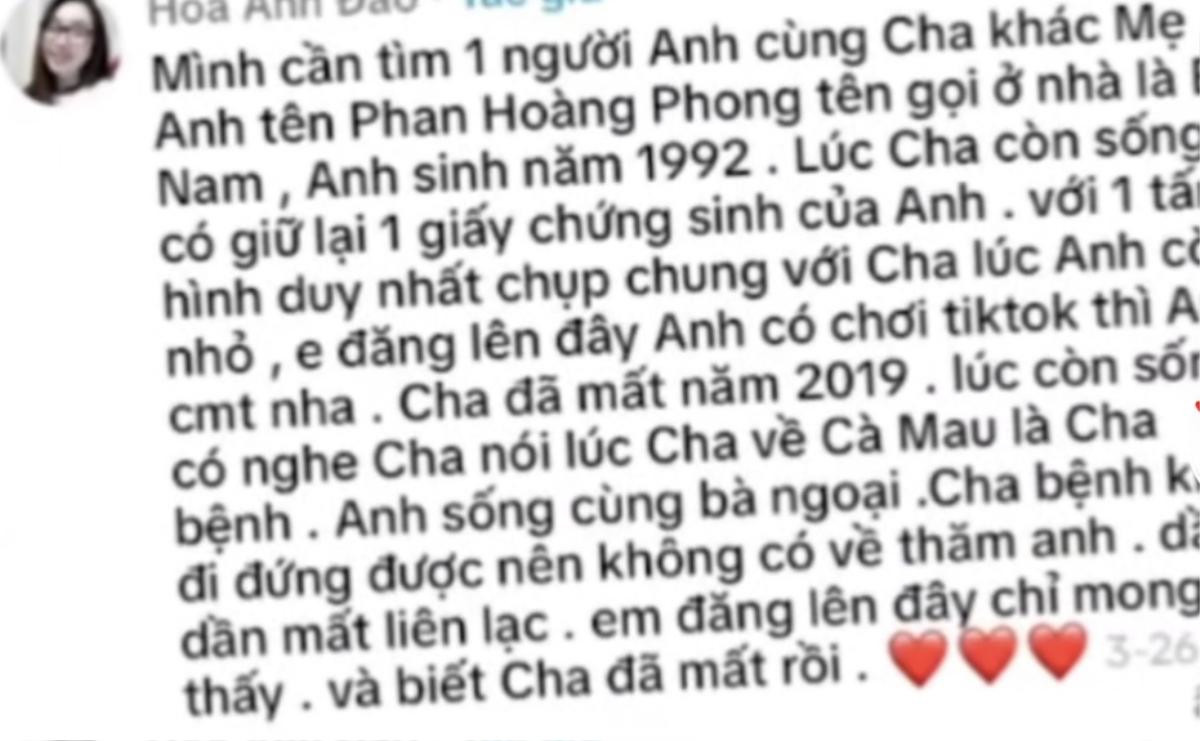 Thử đăng clip tìm anh trai lên Tiktok, cô gái bất ngờ với sức mạnh của cộng đồng mạng Ảnh 3