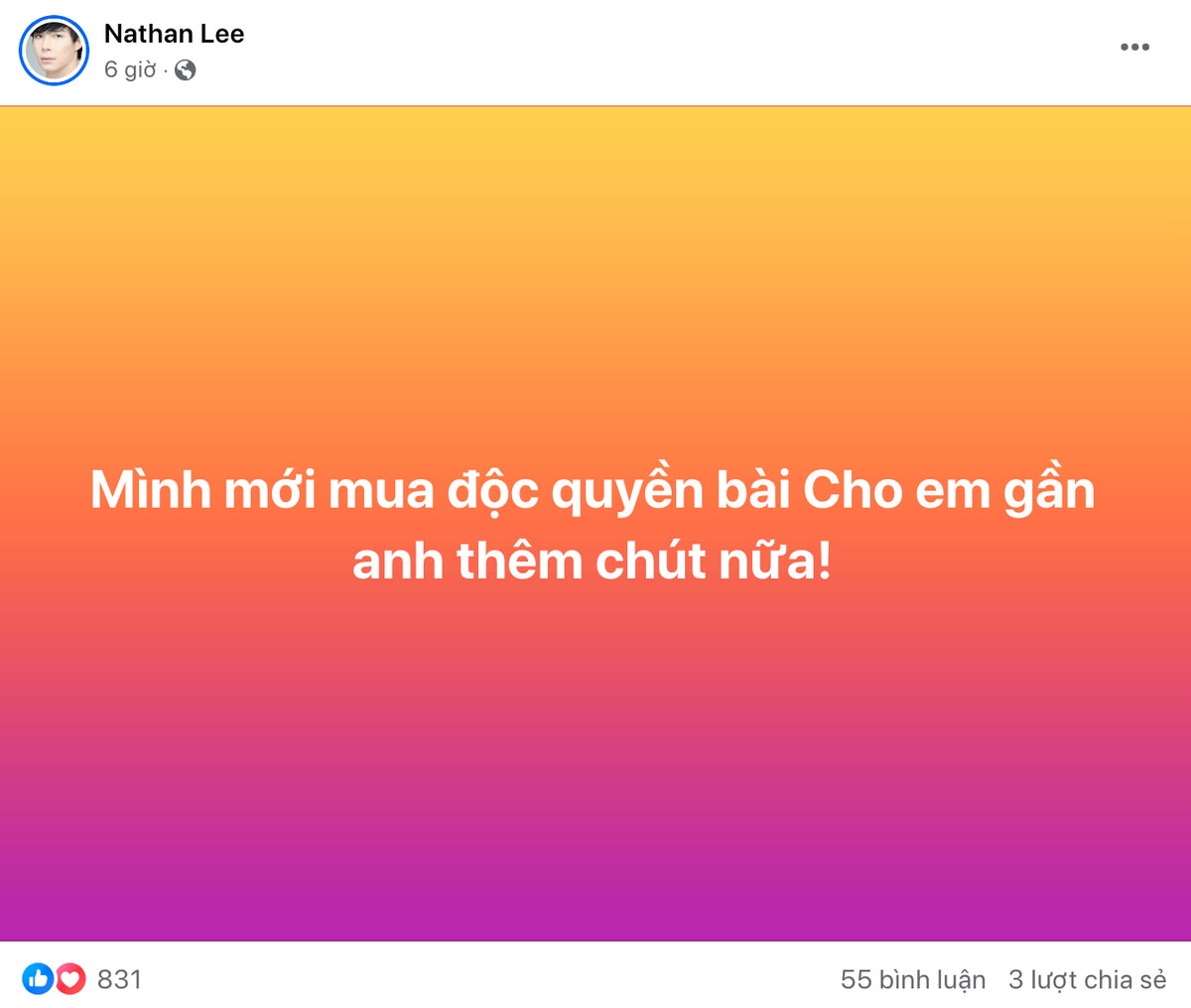 Nathan Lee tuyên bố mua độc quyền bản hit triệu view của Hương Tràm Ảnh 1