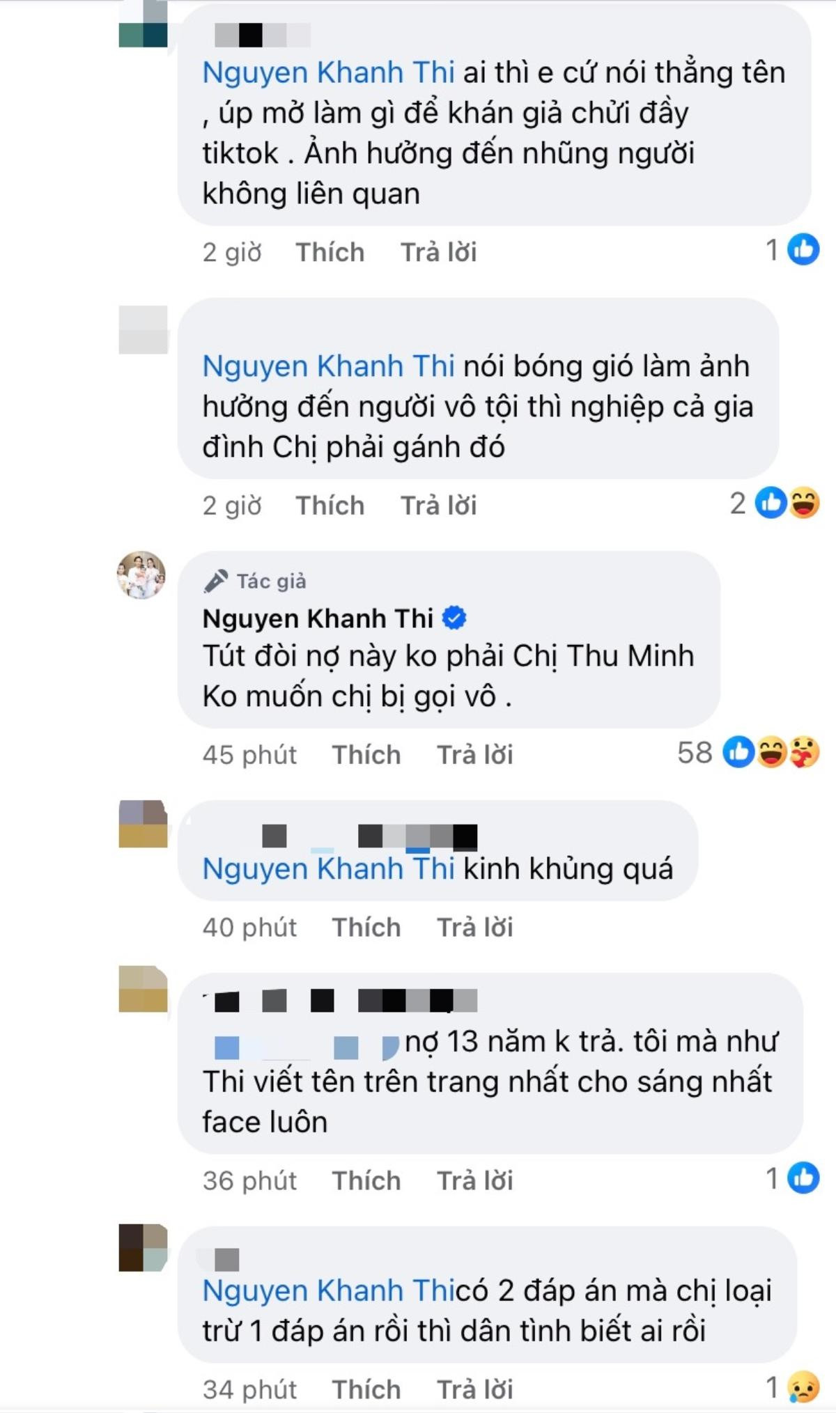 Khánh Thi: 'Bài đòi nợ này không phải chị Thu Minh, không muốn chị bị gọi vô' Ảnh 1