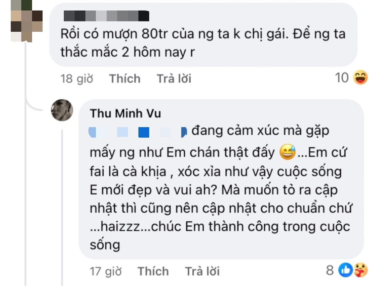 Thu Minh lên tiếng khi bị hỏi 'Có mượn 80 triệu của người ta không chị' Ảnh 1