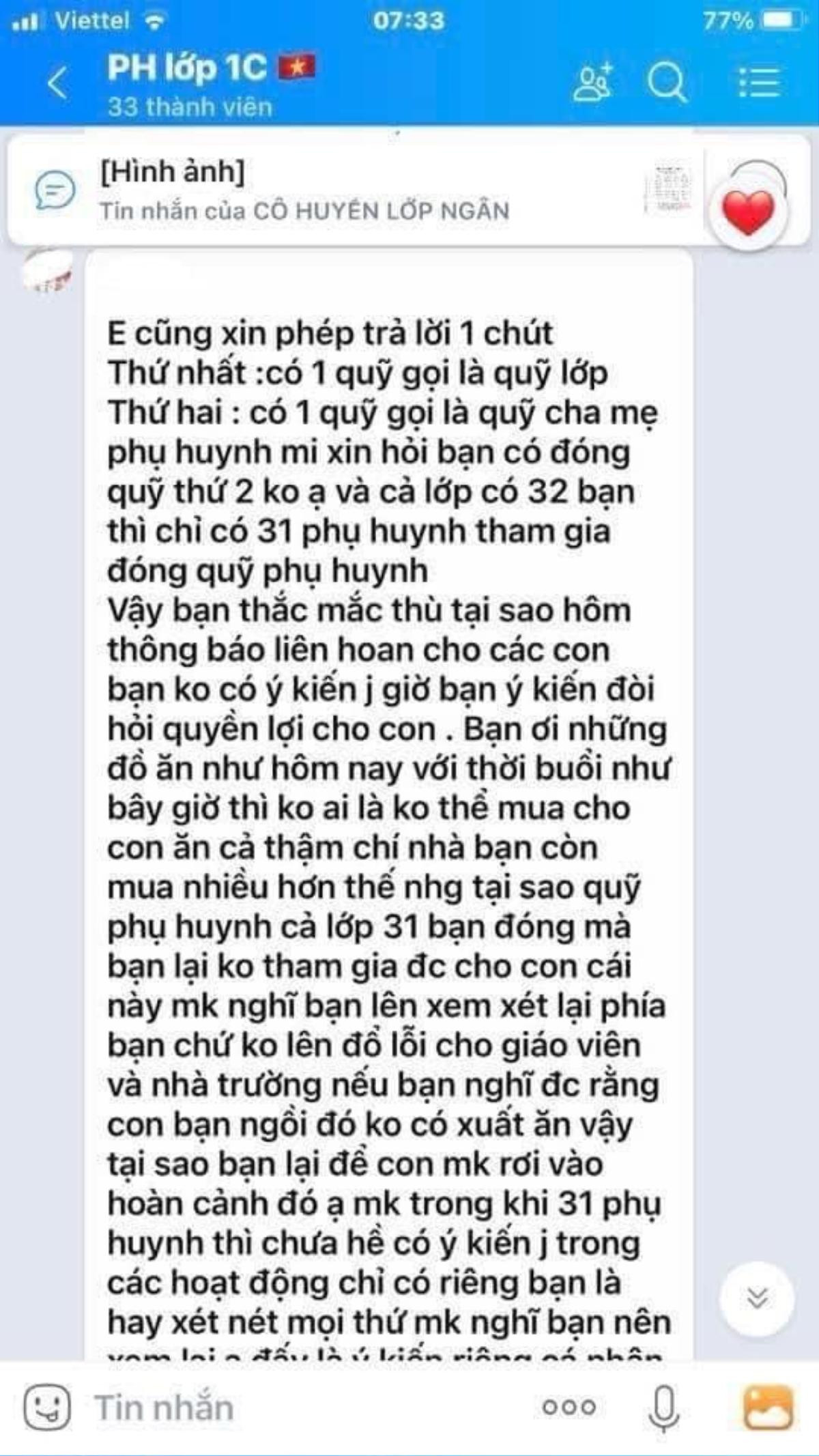 Học sinh lớp 1 ngồi nhìn bạn ở lớp ăn liên hoan vì mẹ không đóng quỹ 100.000 đồng Ảnh 2