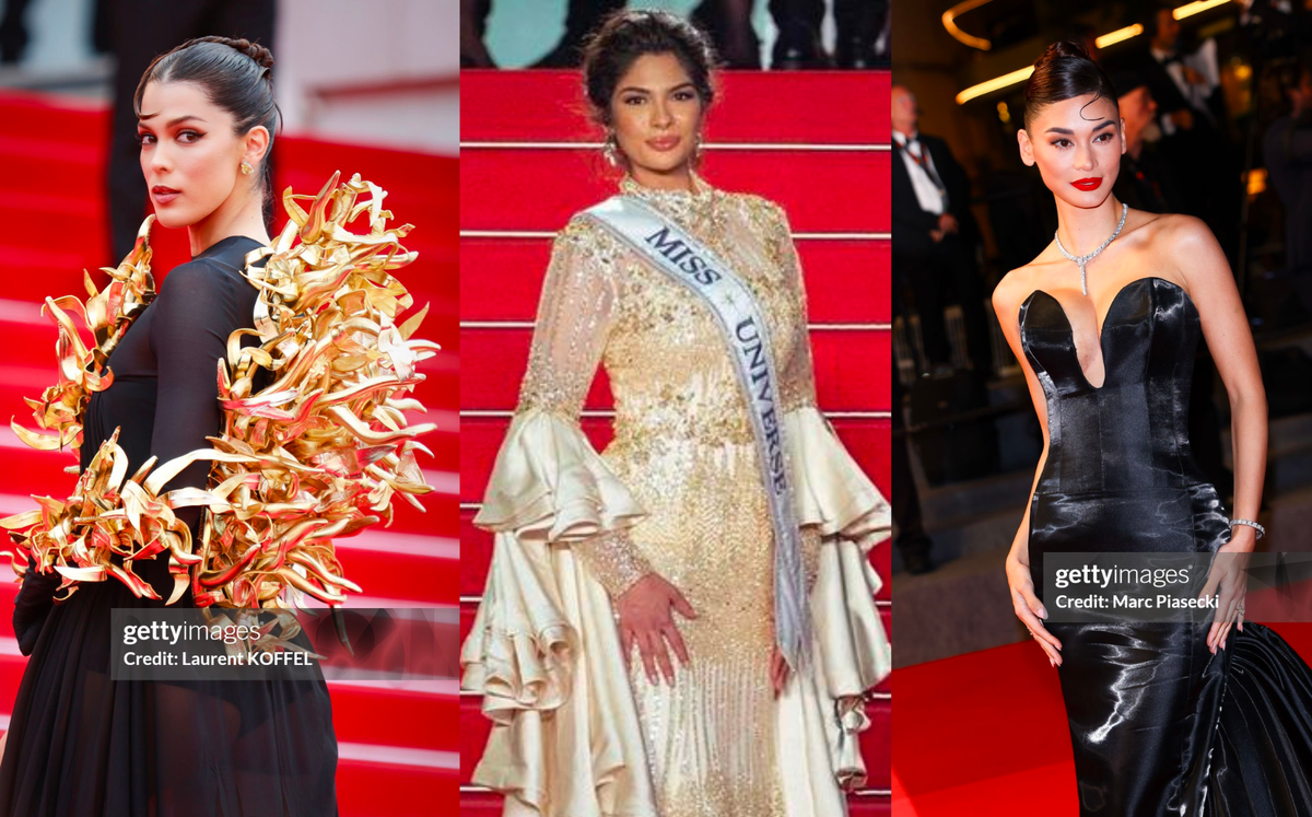 Dàn nàng hậu tại Cannes 2024: 'Con cưng' ông Nawat bừng sáng, cựu Miss World gặp lỗi váy áo Ảnh 3