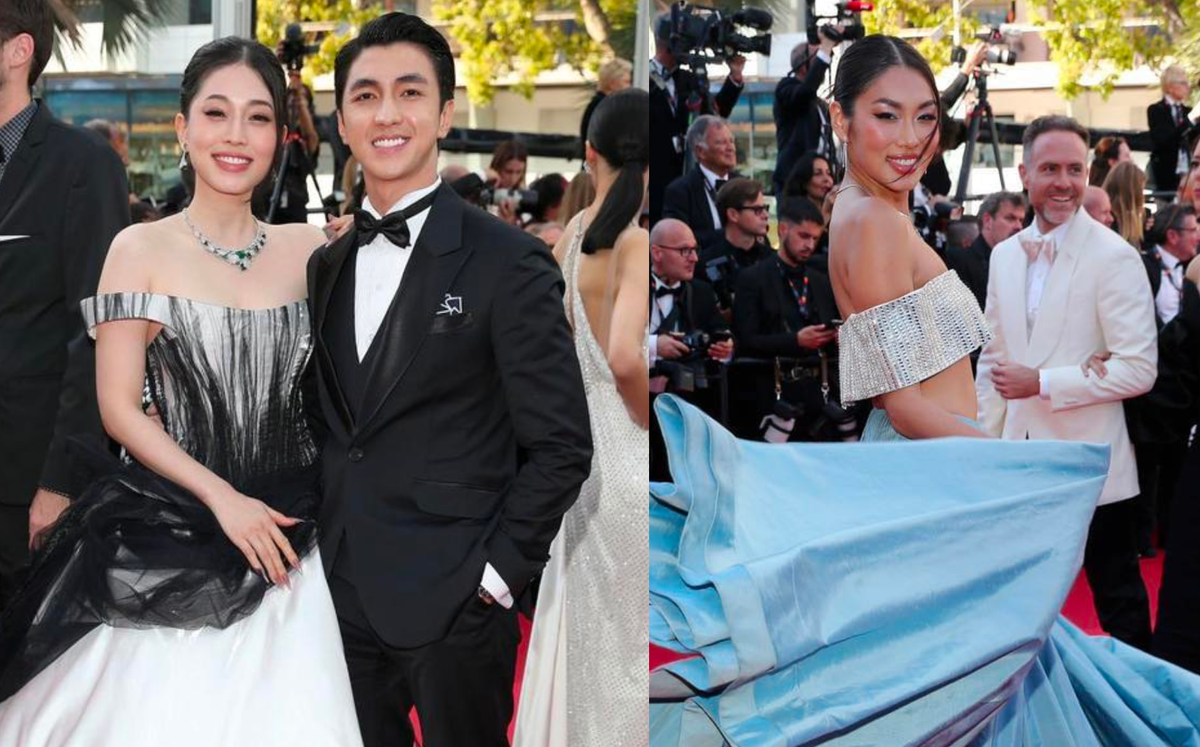 Dàn nàng hậu tại Cannes 2024: 'Con cưng' ông Nawat bừng sáng, cựu Miss World gặp lỗi váy áo Ảnh 1