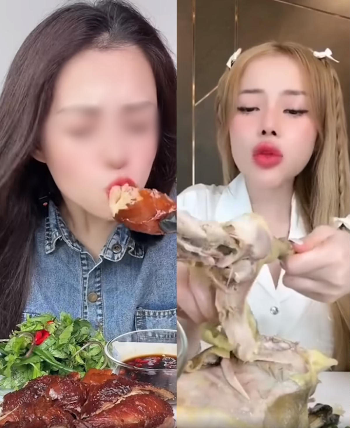 Xuất hiện 'bản sao' mukbang của Ngân 98, dân tình ngán ngẩm chê bai Ảnh 1