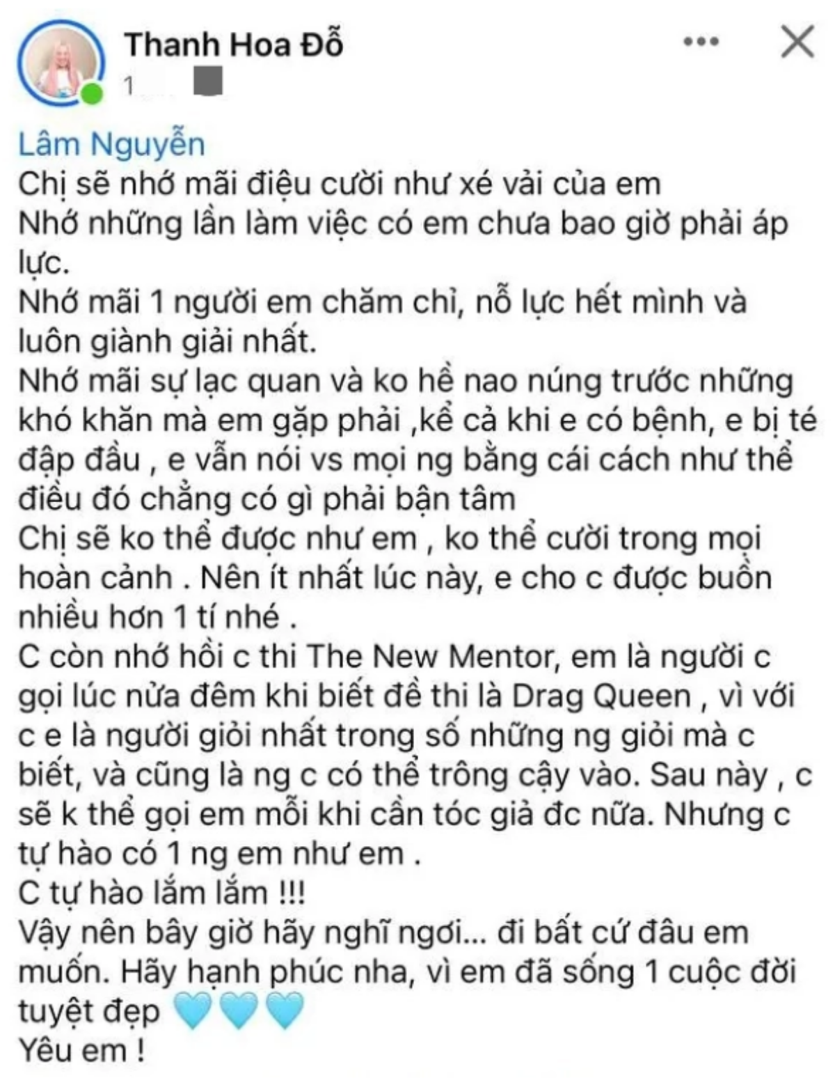 Mỹ nam 'Người ấy là ai' đột ngột qua đời ở tuổi 30 vì bệnh nặng, lá thư cuối gây xúc đông Ảnh 3