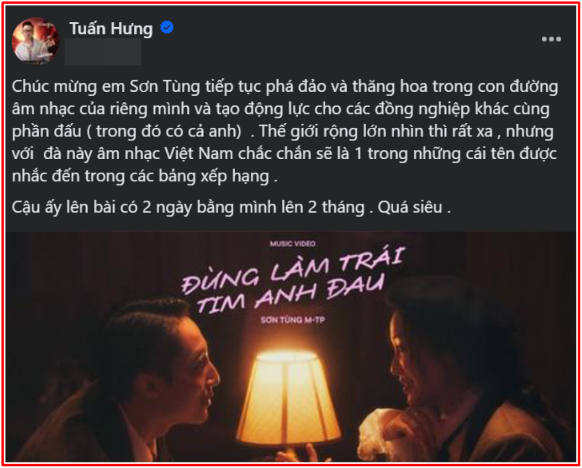 Tuấn Hưng nể phục Sơn Tùng Ảnh 1