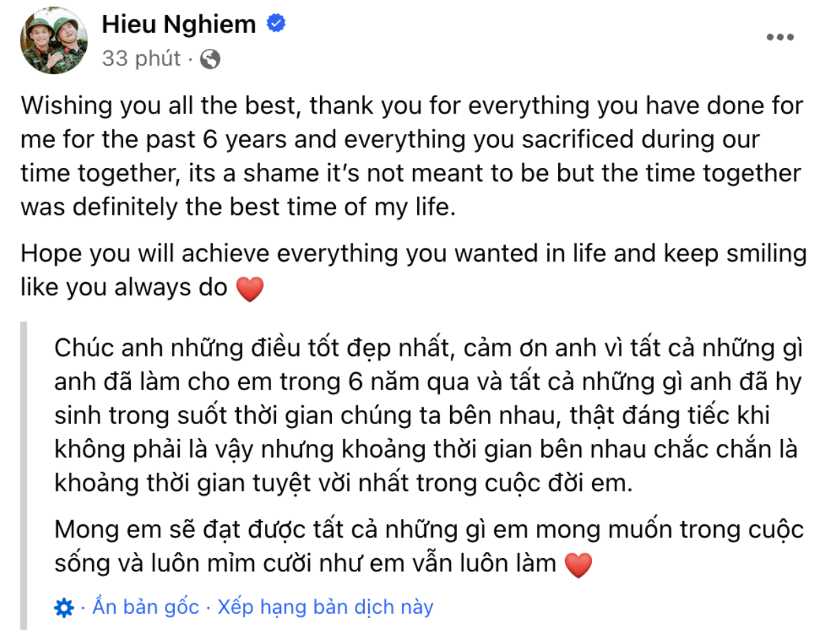 Xemesis: 'Cảm ơn em vì tất cả những gì em đã làm cho anh trong 6 năm qua' Ảnh 1