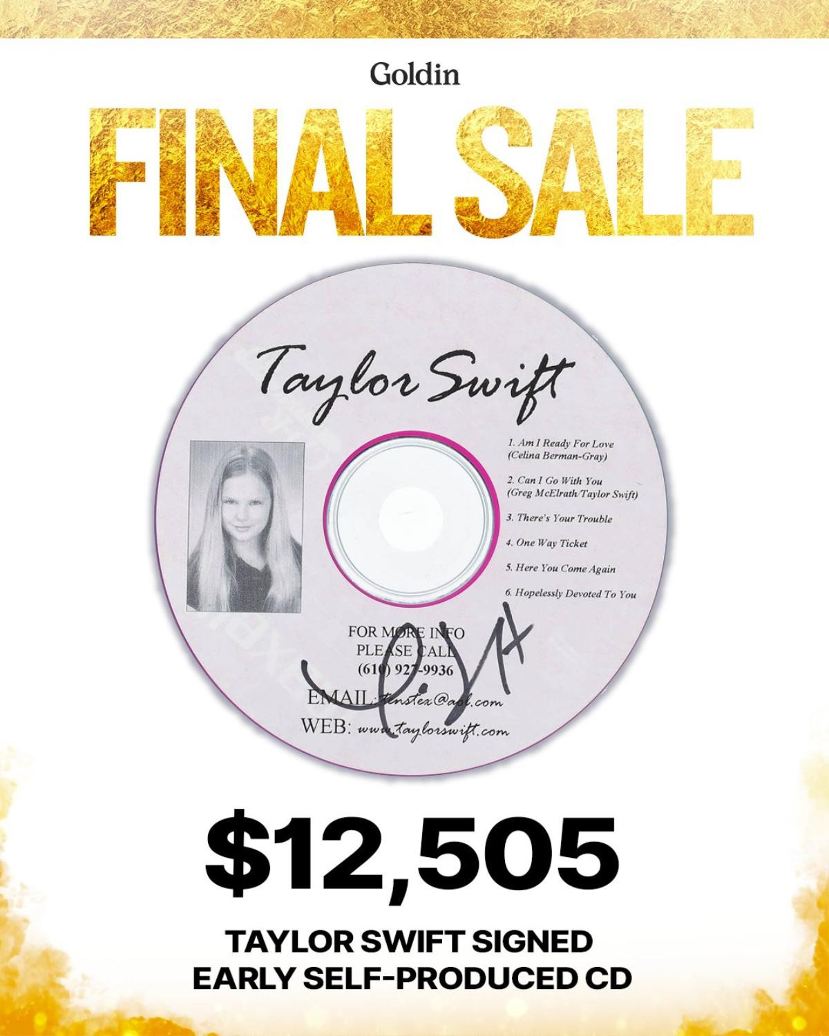 Đĩa CD Taylor Swift thu âm khi mới 11 tuổi được bán đấu giá Ảnh 1