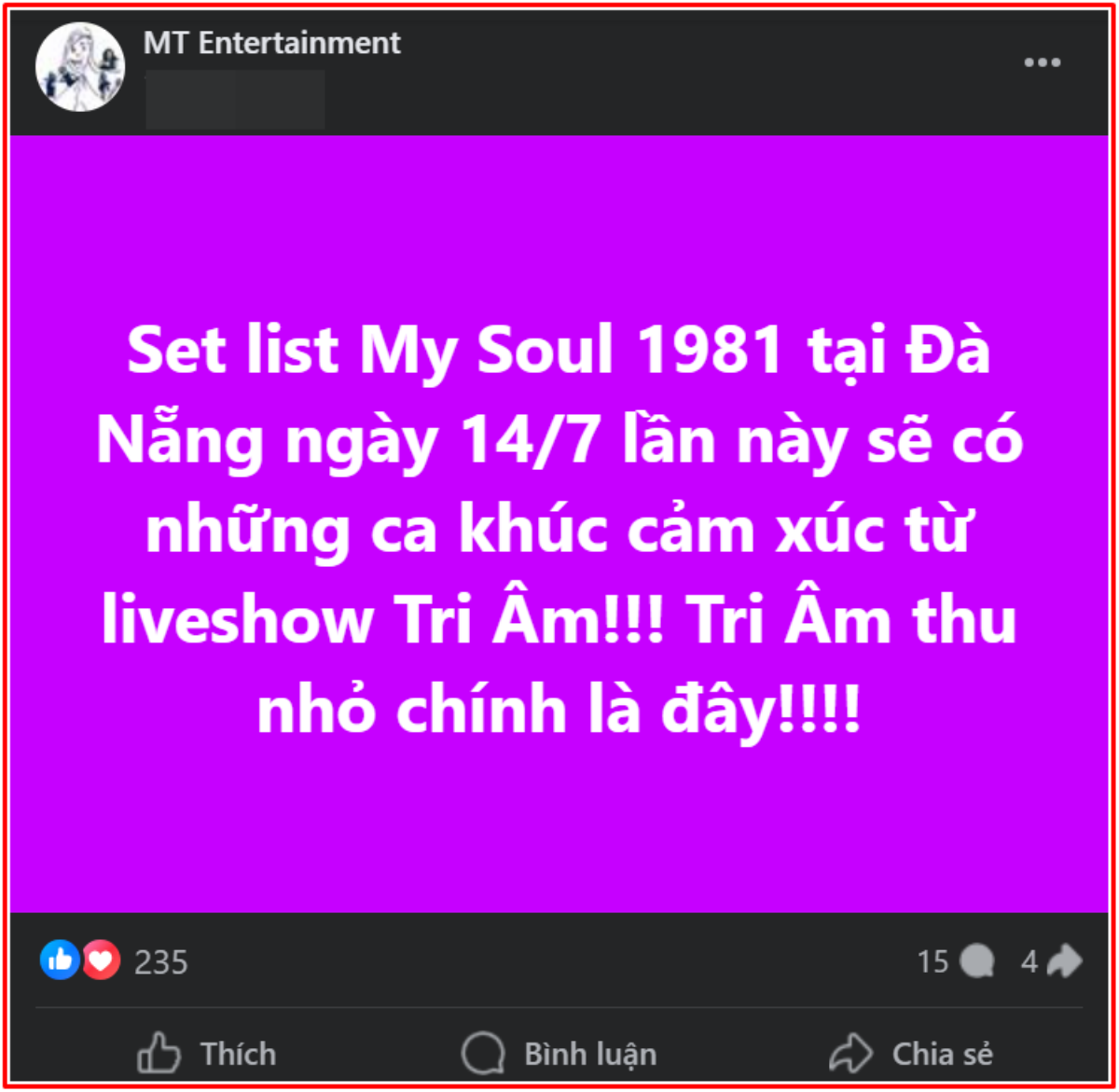 MY SOUL 1981 tại Đà Nẵng của Mỹ Tâm: 'Tri Âm thu nhỏ chính là đây' Ảnh 2