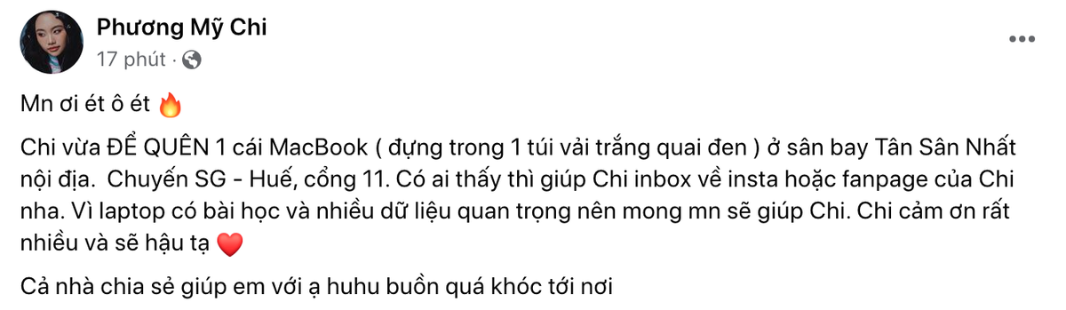 Phương Mỹ Chi 'cầu cứu' vì mất tài sản quan trọng Ảnh 2