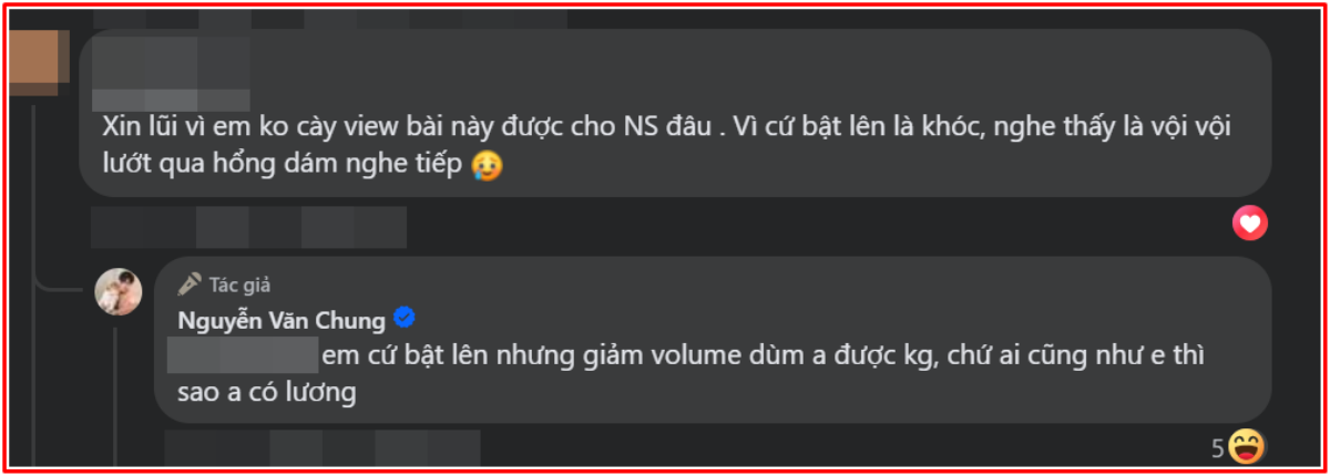 Hay tin một khán giả không tiếp tục nghe nhạc của mình, Nguyễn Văn Chung nói gì? Ảnh 3