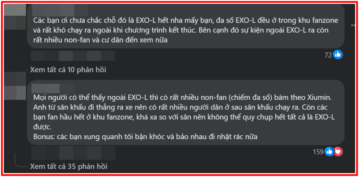 Fandom của Xiumin (EXO) chen lấn, xô đẩy lực lượng bảo an sau đêm diễn? Ảnh 2