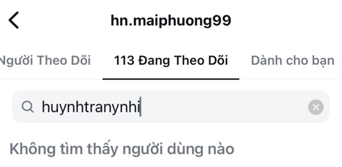 Huỳnh Nguyễn Mai Phương không theo dõi Hoa hậu Ý Nhi Ảnh 1