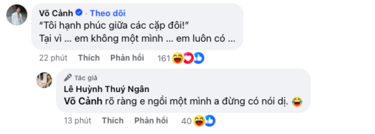 'Bạn trai tin đồn' có tương tác gây chú ý ở bài viết của Thuý Ngân.