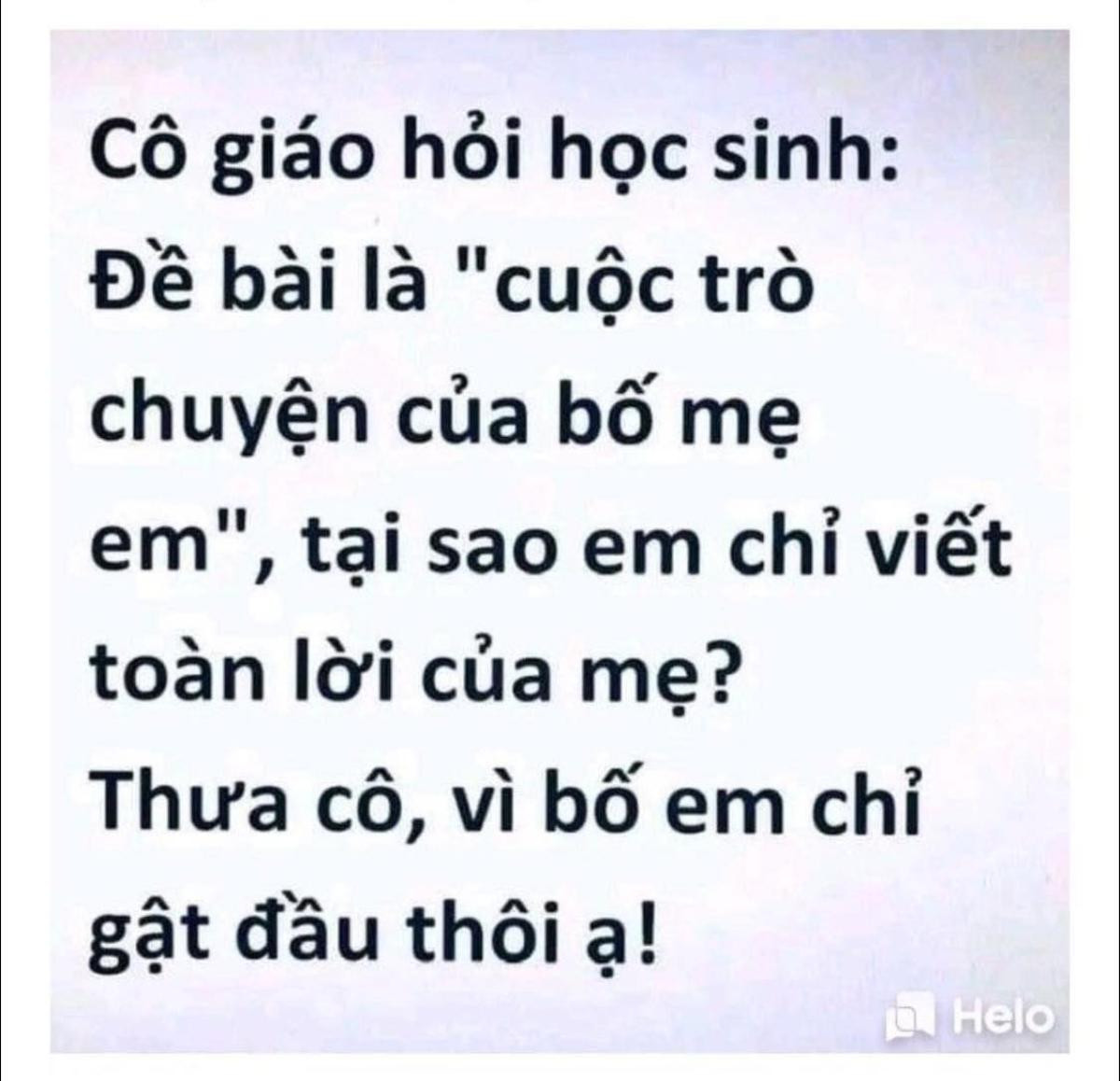 Cô giáo hỏi 'vì sao tả cuộc trò chuyện của bố mẹ mà chỉ viết lời của mẹ, cô bé trả lời cực hài hước Ảnh 1