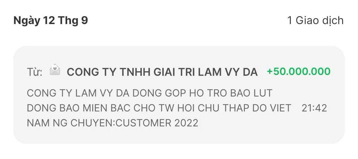 Lâm Vỹ Dạ, Khả Như ủng hộ đồng bào chống bão lũ Ảnh 2